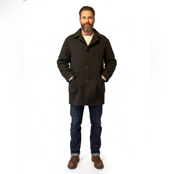 McGregor Other - 🖤 Rare Vintage McGregor Donkey Coat - Charcoal Wool w/ Red Lining (Size 40)